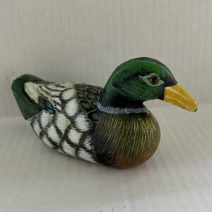 Handcrafted Wooden Duck Figurine